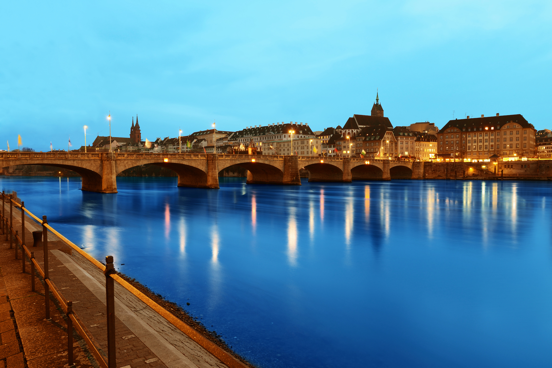 Discover the beauty of Basel in this breathtaking image: Historic architecture, vibrant culture, and picturesque location on the Rhine River combined.
