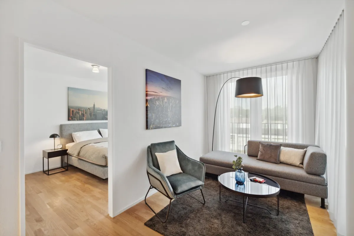 Möblierte Wohnung im Tower Münchenstein